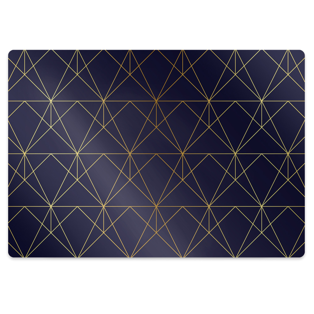 Tapis pour chaise de bureau Motif de figures géométriques