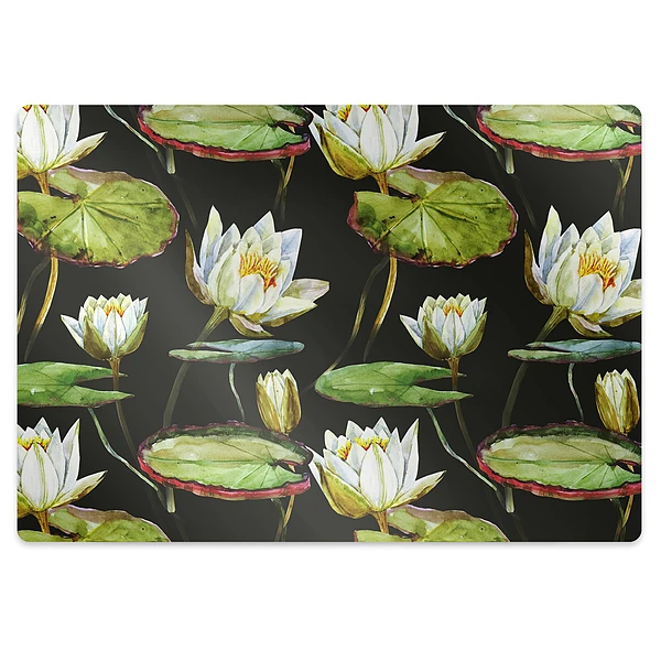Tapis protège sol Fleurs de lotus