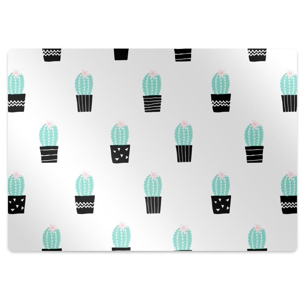 Tapis protège sol Cactus sur le sol