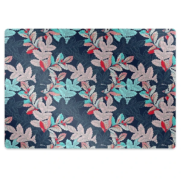 Tapis pour chaise de bureau Motif feuille
