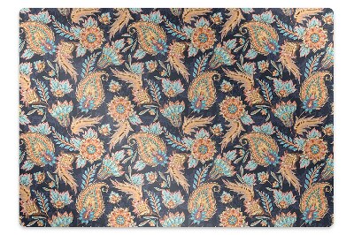 Tapis protection sol Motif de couleur folklorique