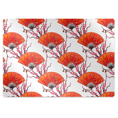 Tapis bureau Eventails asiatiques