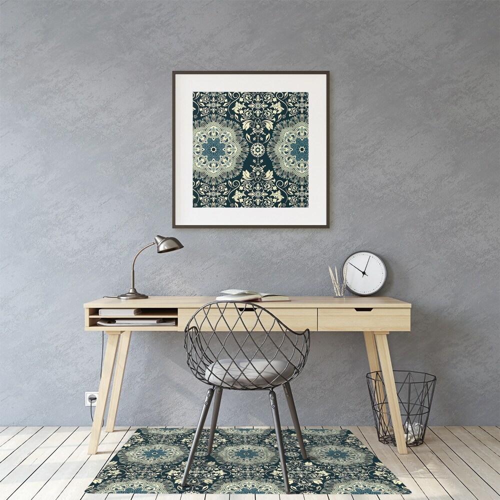 Tapis de chaise de bureau Motif ethnique frappant