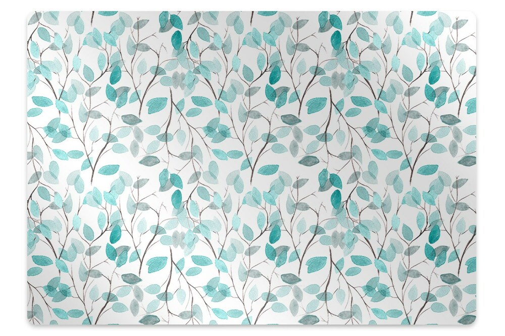 Tapis de protection de sol Feuilles à l'aquarelle