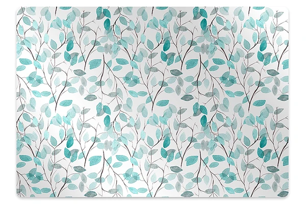 Tapis de protection de sol Feuilles à l'aquarelle