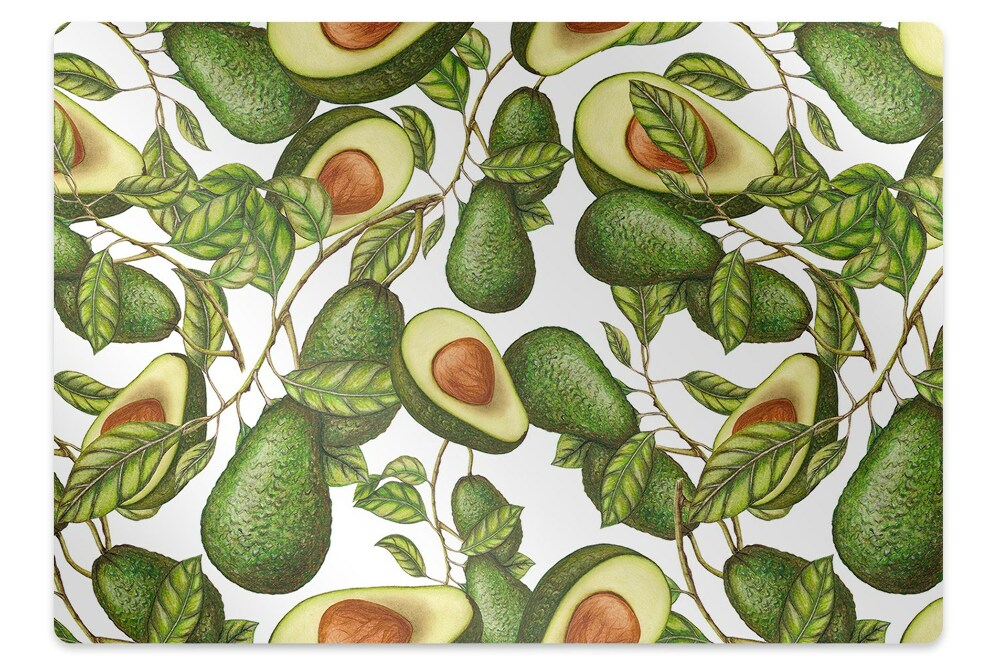 Tapis fauteuil bureau Fruit d'avocat