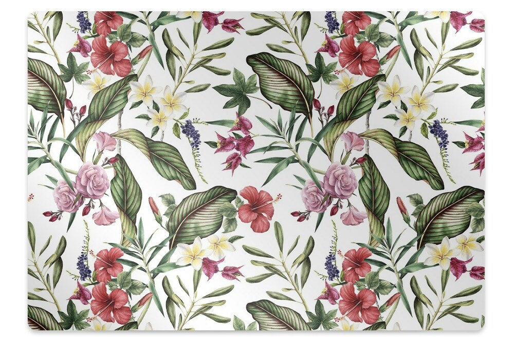 Tapis protège sol Fleurs exotiques