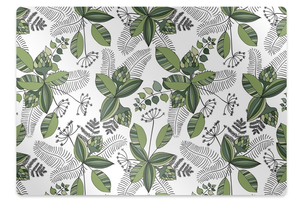 Tapis protège sol Motif botanique