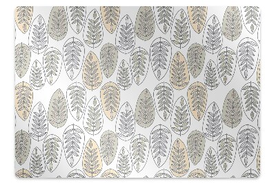 Tapis pour chaise de bureau Graphiques de feuilles