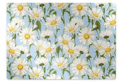 Tapis pour chaise de bureau Fleurs de camomille