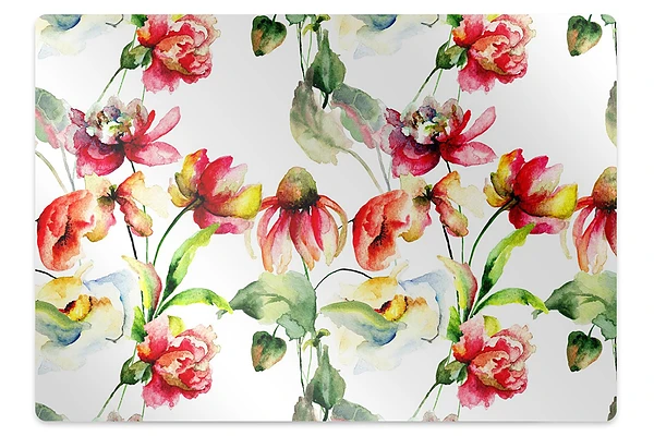 Tapis pour chaise de bureau Fleurs sauvages