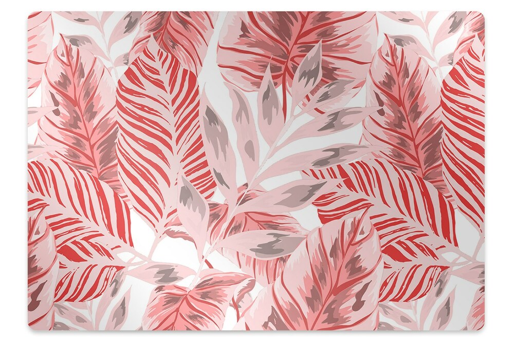 Tapis pour chaise de bureau Forêt rose exotique