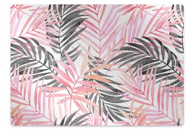 Tapis fauteuil bureau Feuilles de palmier