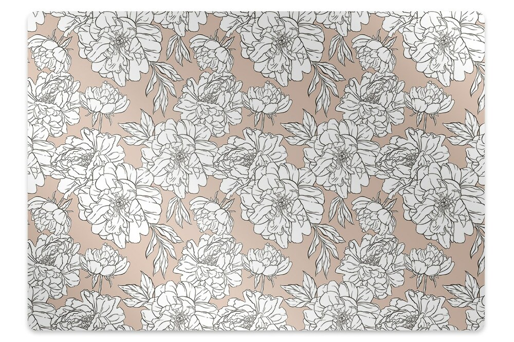 Tapis fauteuil bureau Fleurs artistiques