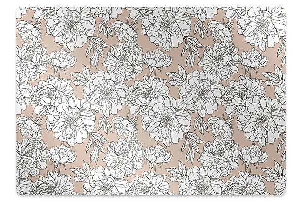 Tapis fauteuil bureau Fleurs artistiques