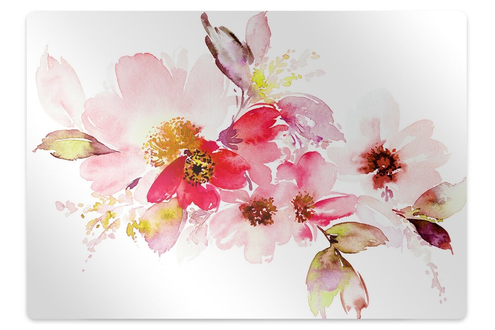Tapis de protection de sol Fleurs pastel