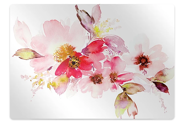 Tapis de protection de sol Fleurs pastel