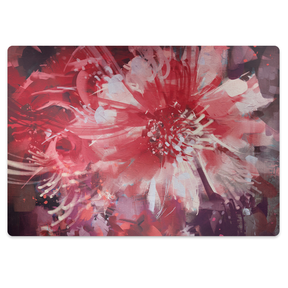 Tapis bureau Fleur colorée