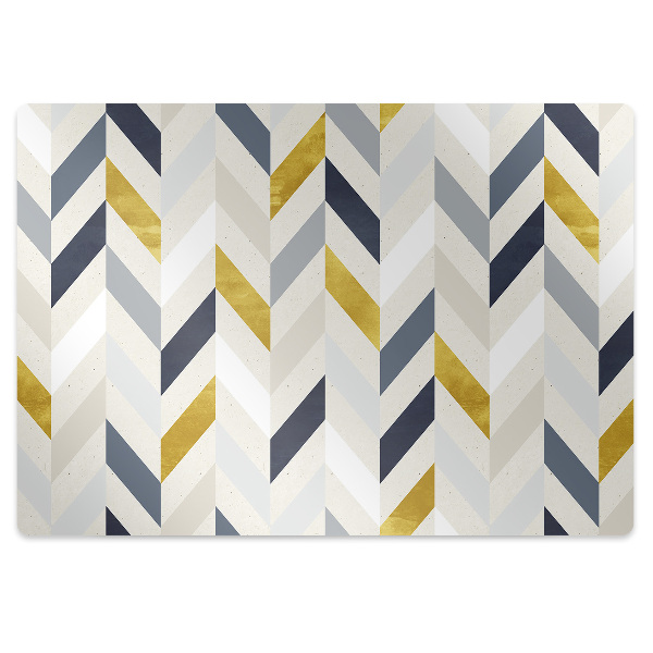 Tapis bureau Chevrons multicolores