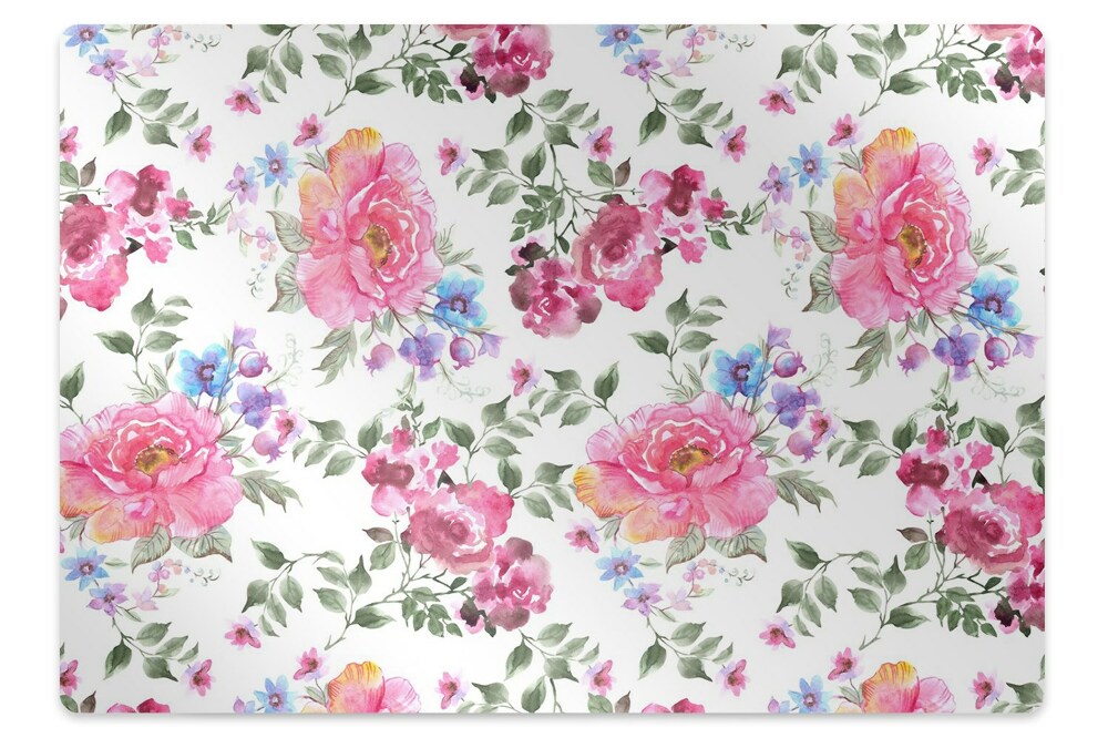Tapis pour chaise de bureau Fleurs vives
