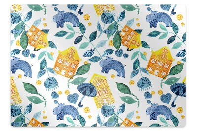 Tapis fauteuil bureau Motif coloré pour votre enfant