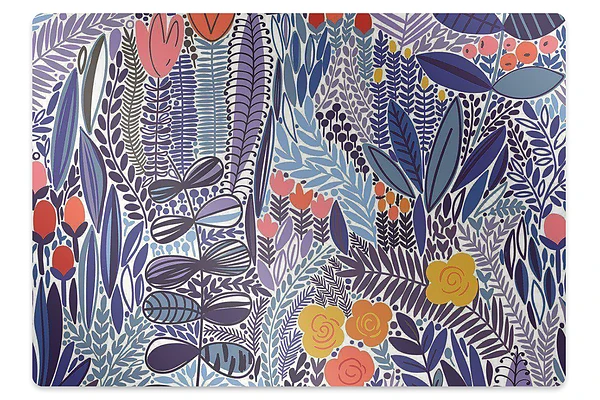 Tapis de chaise de bureau Flore exotique