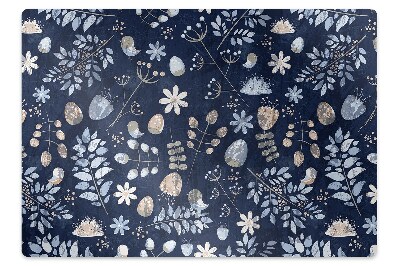 Tapis fauteuil bureau Feuilles en style scandinave