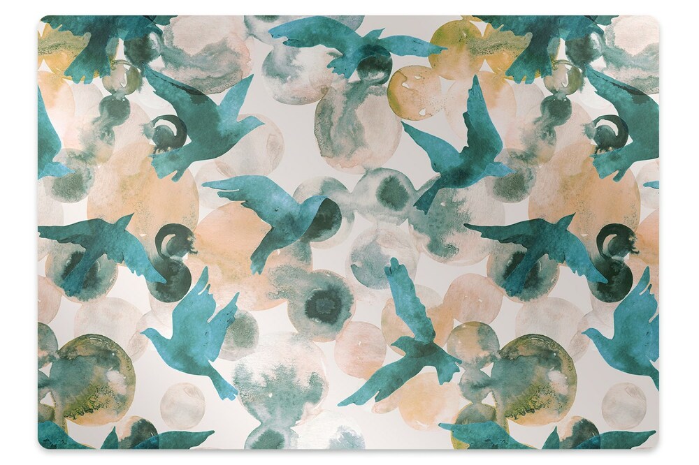 Tapis protège sol Oiseaux peints