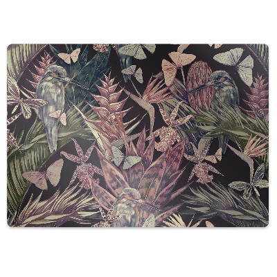 Tapis bureau Végétation sur fond noir