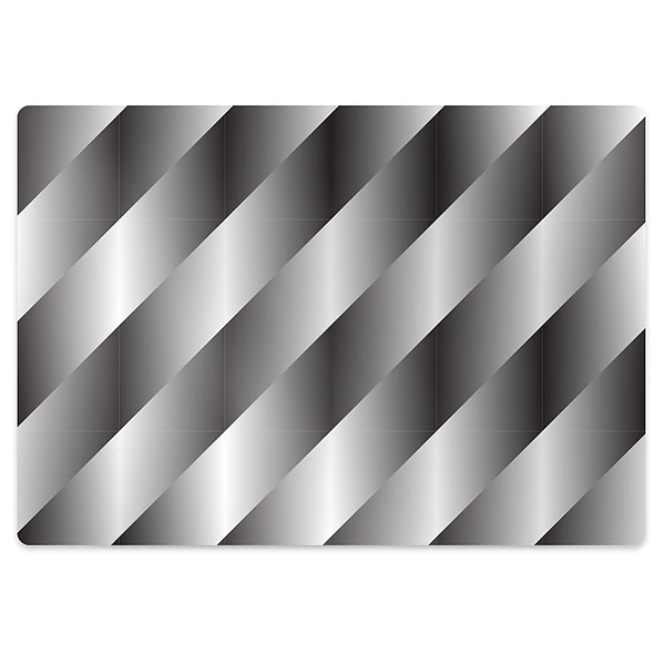 Tapis de chaise de bureau Motif métallique