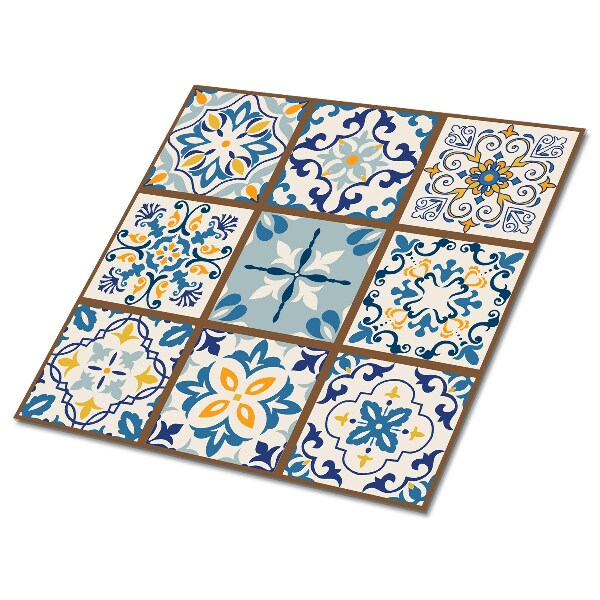 Carreaux pvc mural sol Mosaïque de couleur arabe