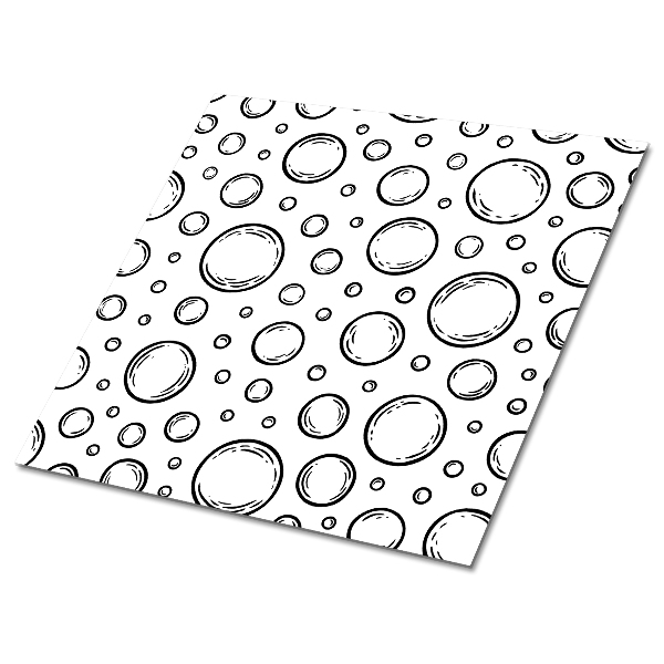 Carreaux pvc Bulles noires et blanches