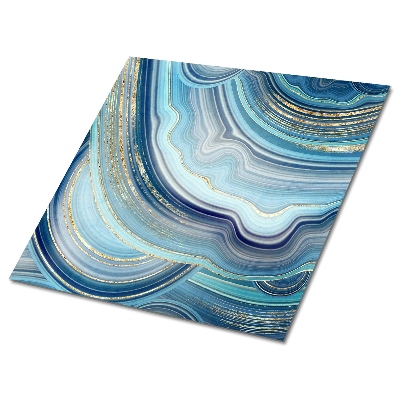 Carreaux pvc mural sol Coupe transversale d'une pierre bleue