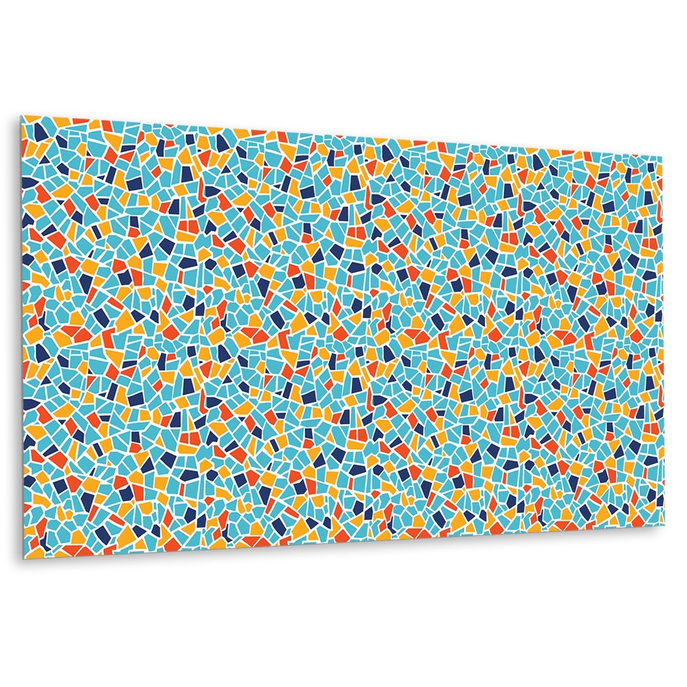 Panneau décoratif intérieur avec mosaïque de différentes couleurs