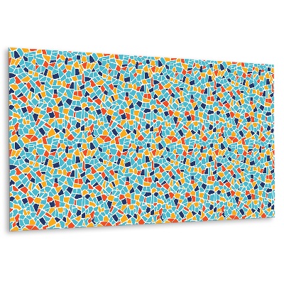 Panneau décoratif intérieur avec mosaïque de différentes couleurs