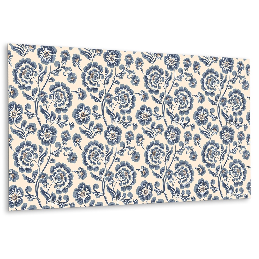 Revêtement mural pvc avec motif floral traditionnel