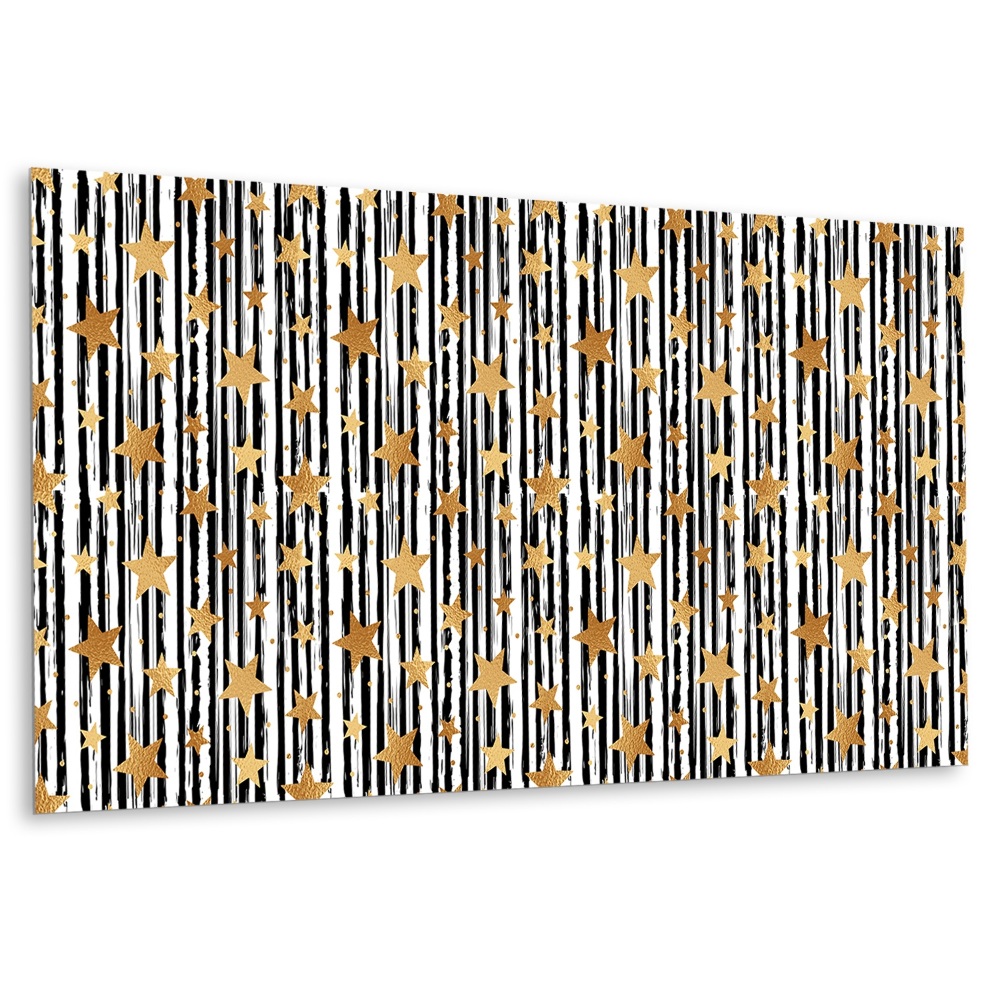 Panneau décoratif Motif de lignes et d'étoiles