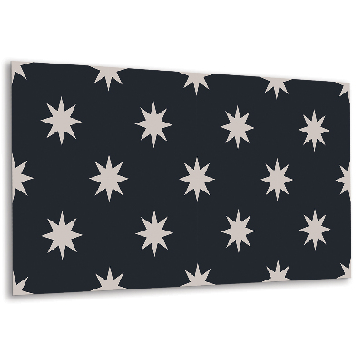 Panneau décoratif intérieur Motif d'étoiles et de carrés