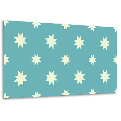 Panneau mural avec une étoile à sept branches