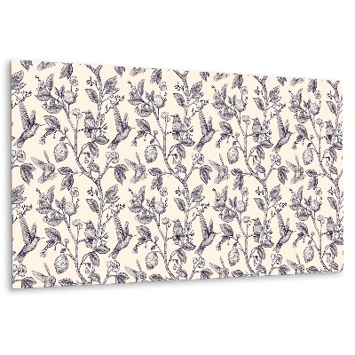 Panneau décoratif Motif d'oiseau sur un arbre