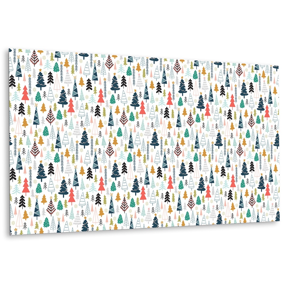 Panneau mural avec motif de forêt