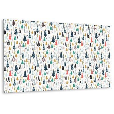 Panneau mural avec motif de forêt