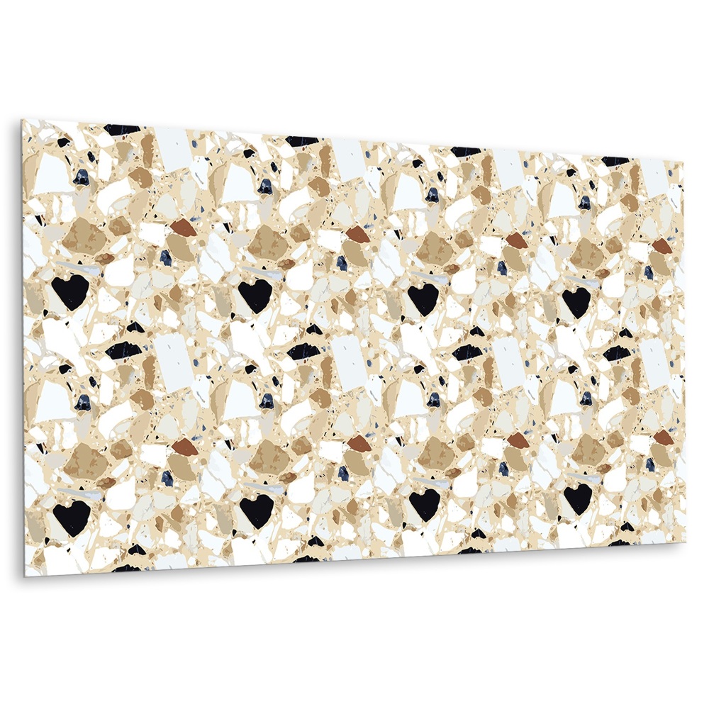 Panneau décoratif mural avec motif terrazzo