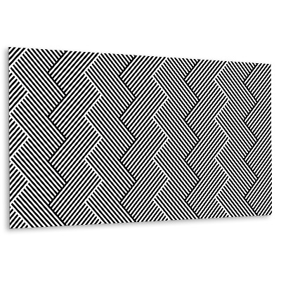 Panneau mural et formes géométriques frappantes
