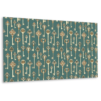 Panneau mural salle de bain Motif clé