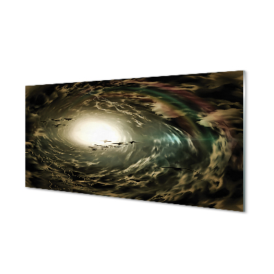 Tableau verre imprimé Nuages d'oiseaux