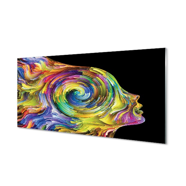 Tableau sur verre Image couleur femme