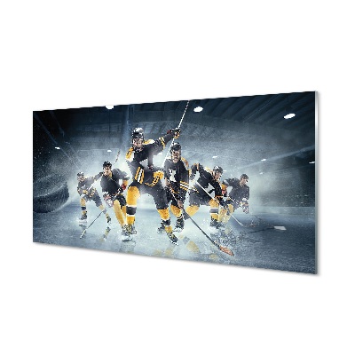Tableau verre imprimé Le hockey