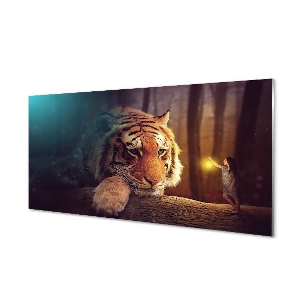 Tableau sur verre Tiger woods homme