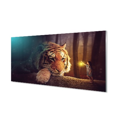 Tableau sur verre Tiger woods homme